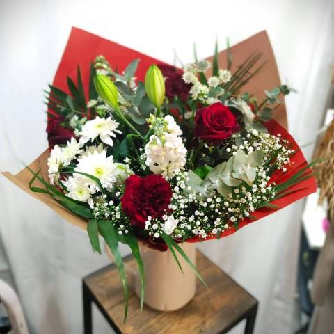 Bouquet Rouge et Blanc